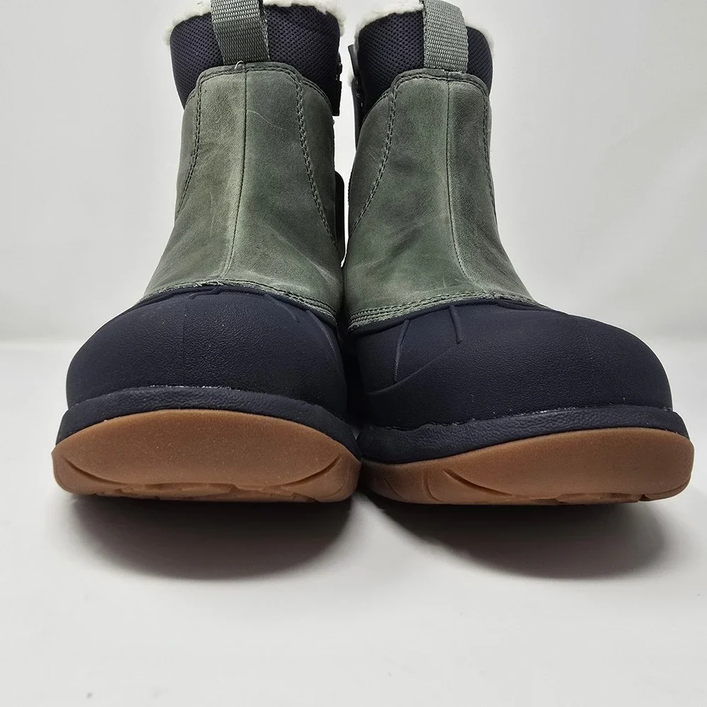 LL Bean Storm Chaser Zip 5 Women 8.5 M Waterproof Insulated Boots Green 507153